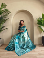 Load image into Gallery viewer, Morvi (Premium Banarasi Silk)
