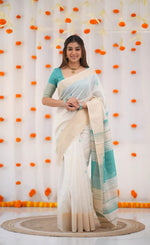 Load image into Gallery viewer, Kendhi - കേന്ധി (Traditional Onam Saree)

