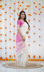 Load image into Gallery viewer, Kendhi - കേന്ധി (Traditional Onam Saree)
