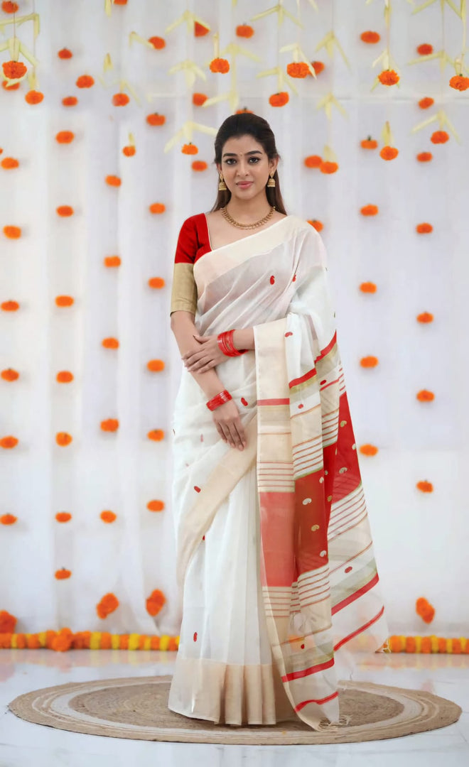 Kendhi - കേന്ധി (Traditional Onam Saree)