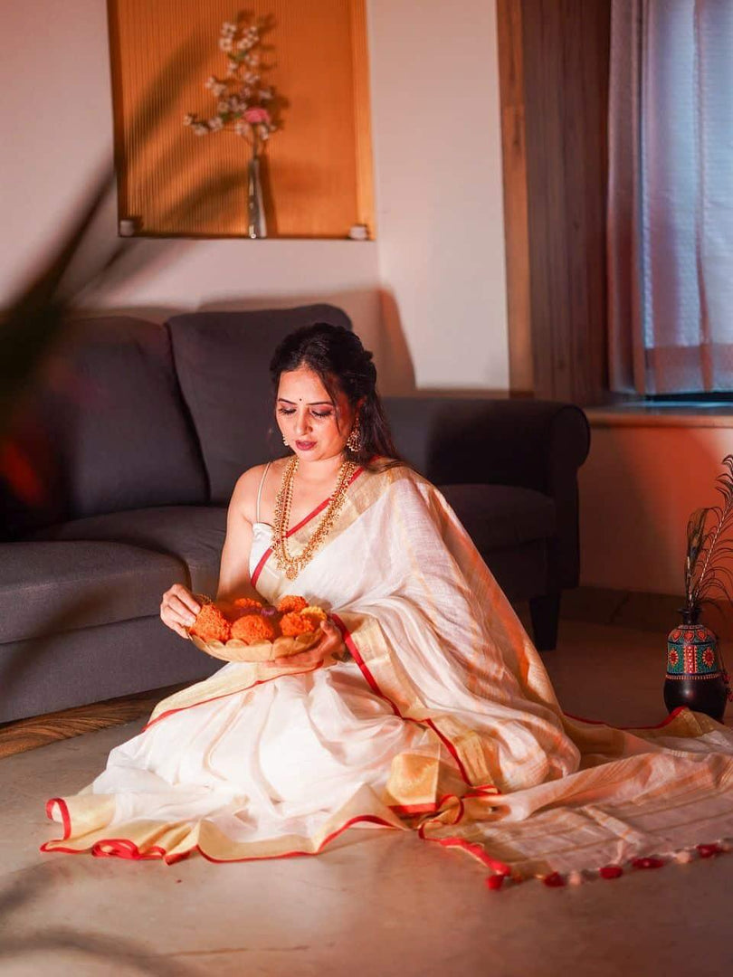 Pichi - പിച്ചി (Traditional Onam Saree)