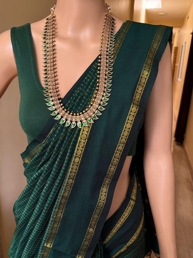Pachai - பச்சை (Premium Handloom Gadwal Silk Cotton)