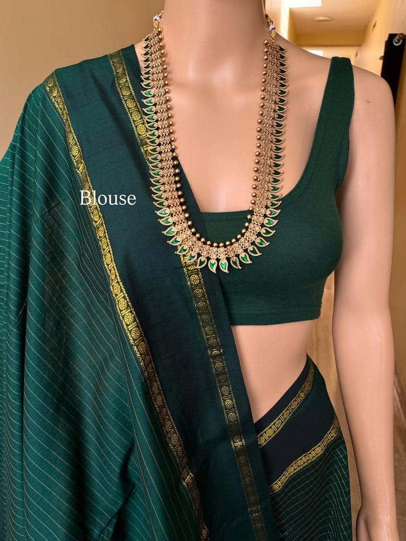 Pachai - பச்சை (Premium Handloom Gadwal Silk Cotton)