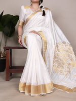 Load image into Gallery viewer, Thaamara - താമര (Premium Raw Silk)
