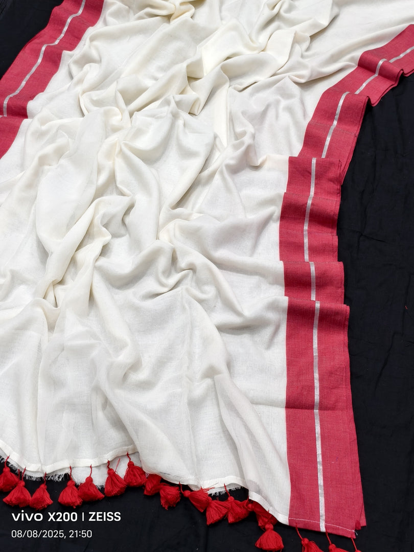 Pinkish Red Mul (Premium Mul Cotton)