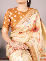 Load image into Gallery viewer, Floral Printed (Premium Tussar Silk)
