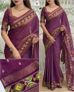 Load image into Gallery viewer, Ajrakh Patola Jacquard (Premium Jacquard Silk)