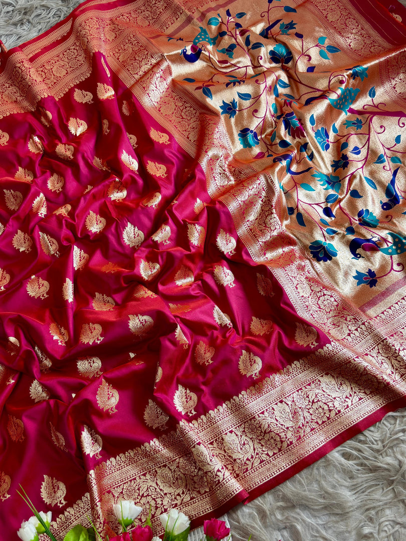 Meena Paithani silk (Premium Quality Paithani Silk)