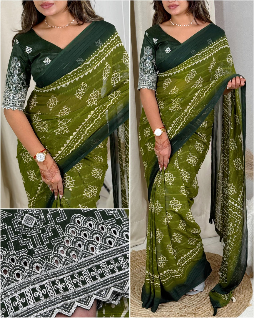 Banglori (Premium Georgette Saree)