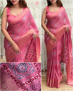 Load image into Gallery viewer, Vibrant Ajrakh (Premium Ajrakh Saree)