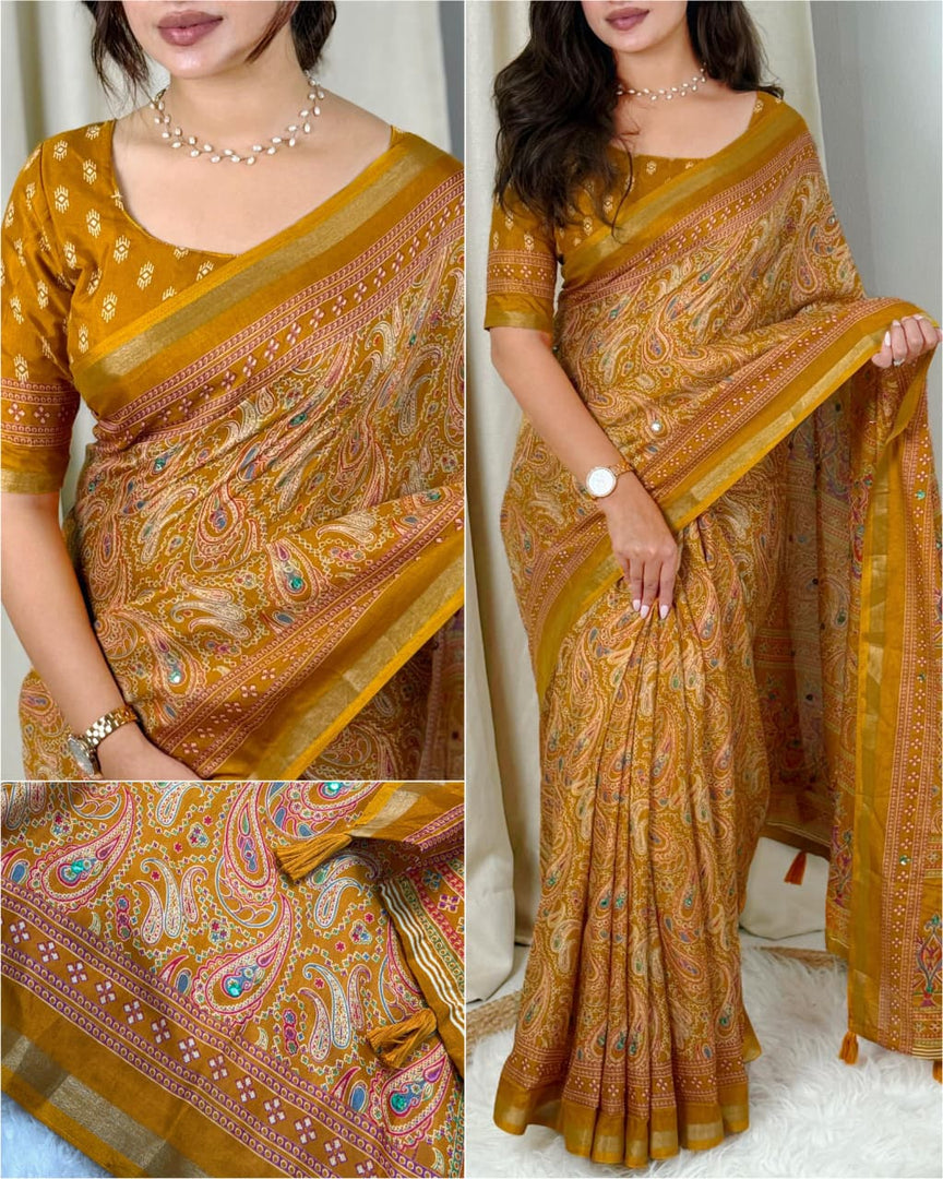 Mirrors (Premium Ajrakh Cotton Silk)