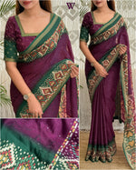 Load image into Gallery viewer, Ajrakh Patola (Premium Silk Cotton)