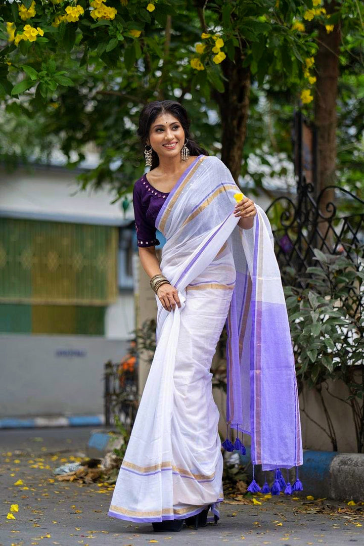 Purple and Gold (Premium 120 Count Mul Cotton)