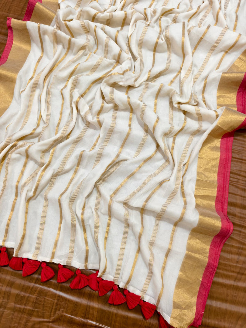 Golden Stripes (Premium 120 Count Soft Mul Cotton)