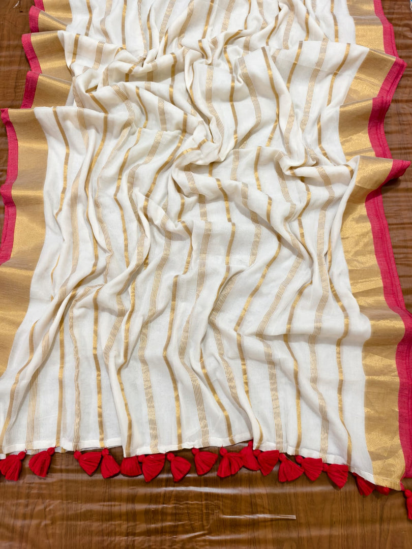 Golden Stripes (Premium 120 Count Soft Mul Cotton)