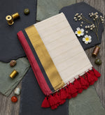 Load image into Gallery viewer, Red and Gold (Premium 120 Count Soft Mul Cotton)