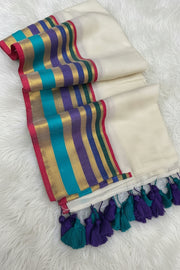 Multi Colour Stripes (Premium 120 Count Soft Mul Cotton)