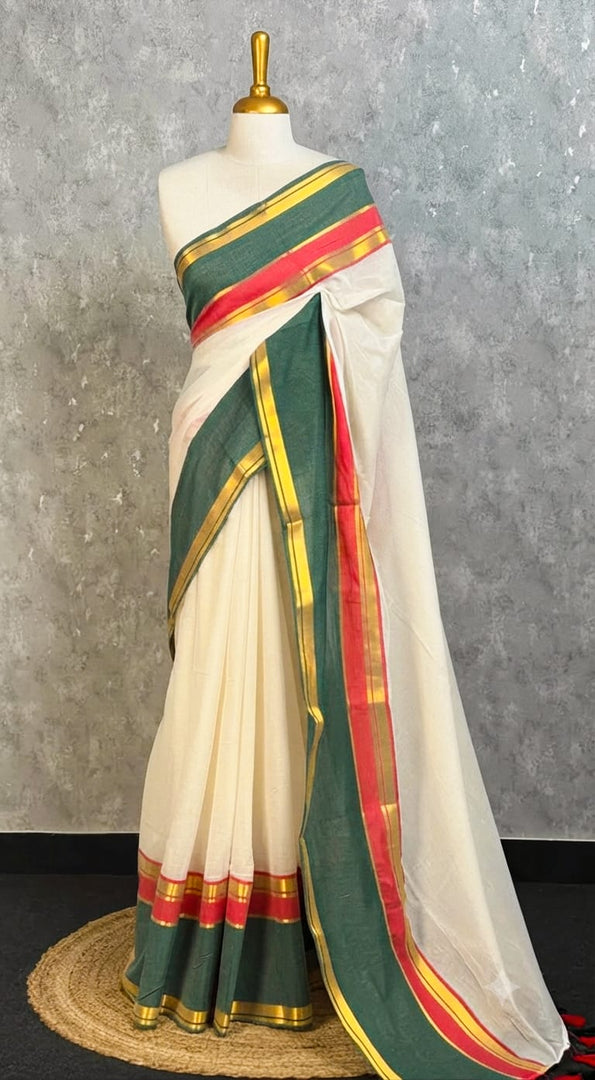 Green and Gold (Premium 120 Count Soft Mul Cotton)