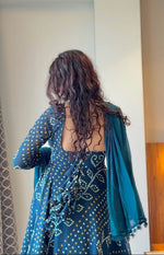 Load image into Gallery viewer, Indigo (Elegant faux georgette with dupatta set)