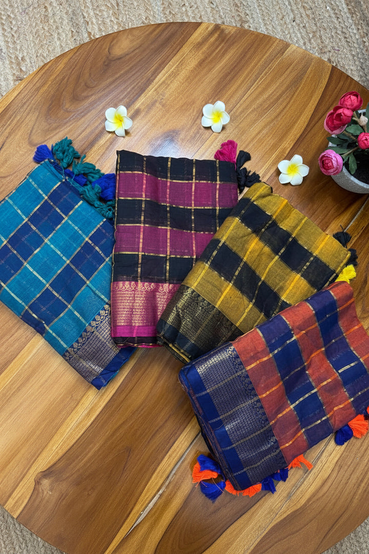 Checked Colour (Premium 120 Count Soft Mul Cotton)