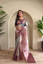 Load image into Gallery viewer, Morvi (Premium Banarasi Silk)

