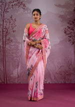 Load image into Gallery viewer, Pink Floral (Premium Chinon Silk)
