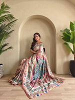 Load image into Gallery viewer, Kalamkari (Premium Soft Art Silk Saree)

