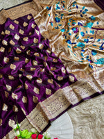Load image into Gallery viewer, Meena Paithani silk (Premium Quality Paithani Silk)