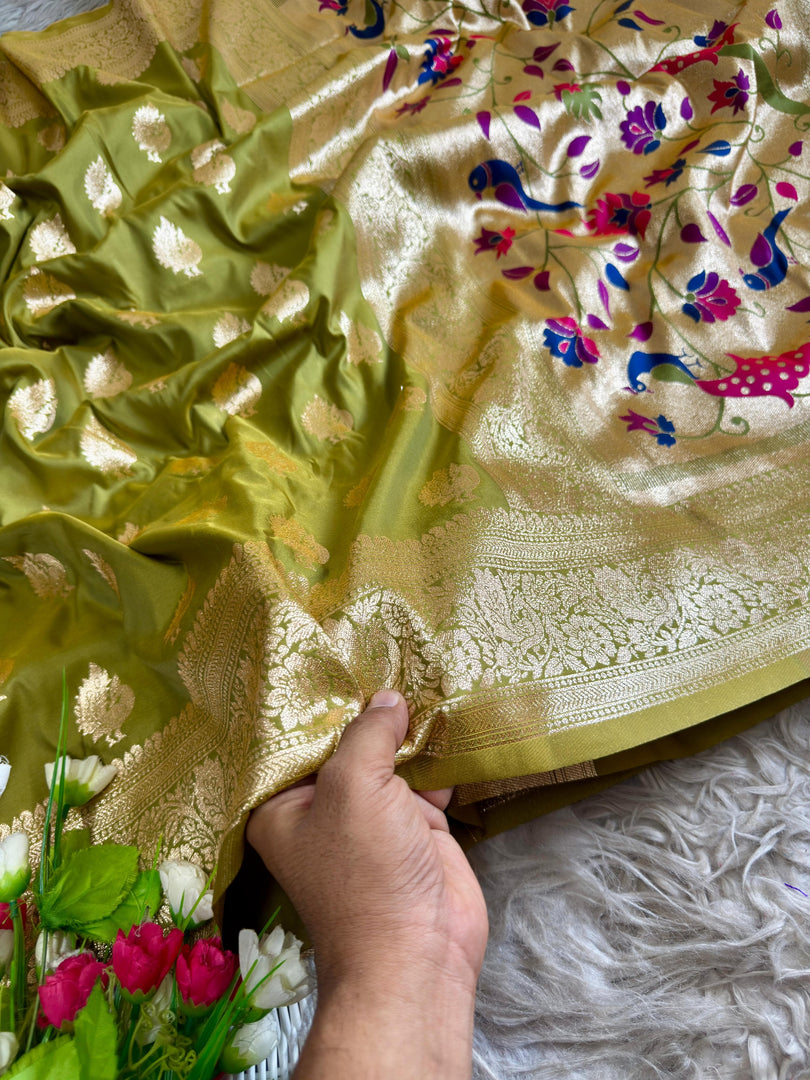 Meena Paithani silk (Premium Quality Paithani Silk)
