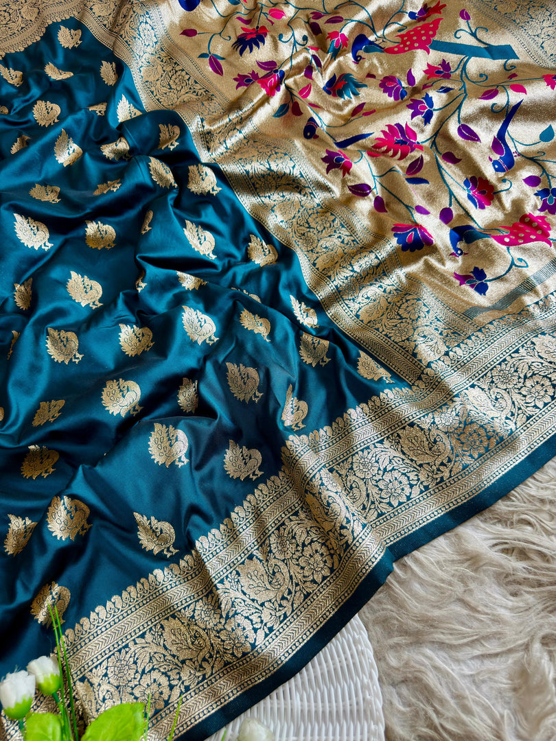 Meena Paithani silk (Premium Quality Paithani Silk)
