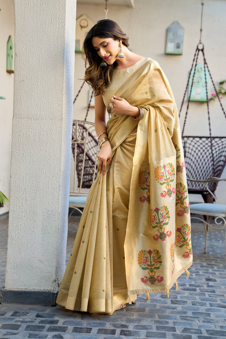 Elegant Paithani (Premium Quality Cotton Silk)