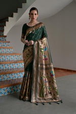 Load image into Gallery viewer, Banarasi Silk Paithani (Premium Quality Silk)