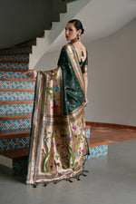Load image into Gallery viewer, Banarasi Silk Paithani (Premium Quality Silk)