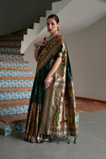 Load image into Gallery viewer, Banarasi Silk Paithani (Premium Quality Silk)