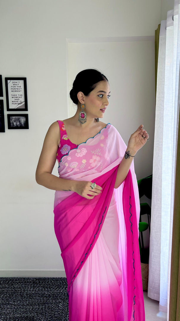 Pink and White
