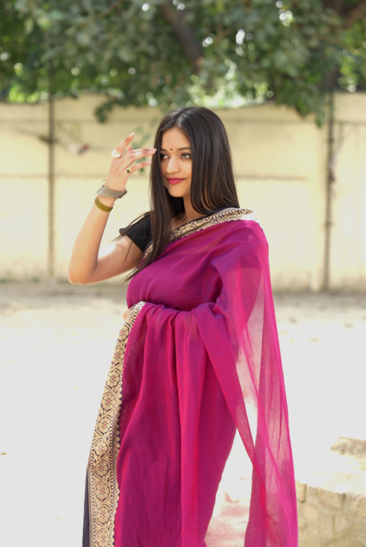 Pink Lady (Premium Narayanpet Handloom Cotton)