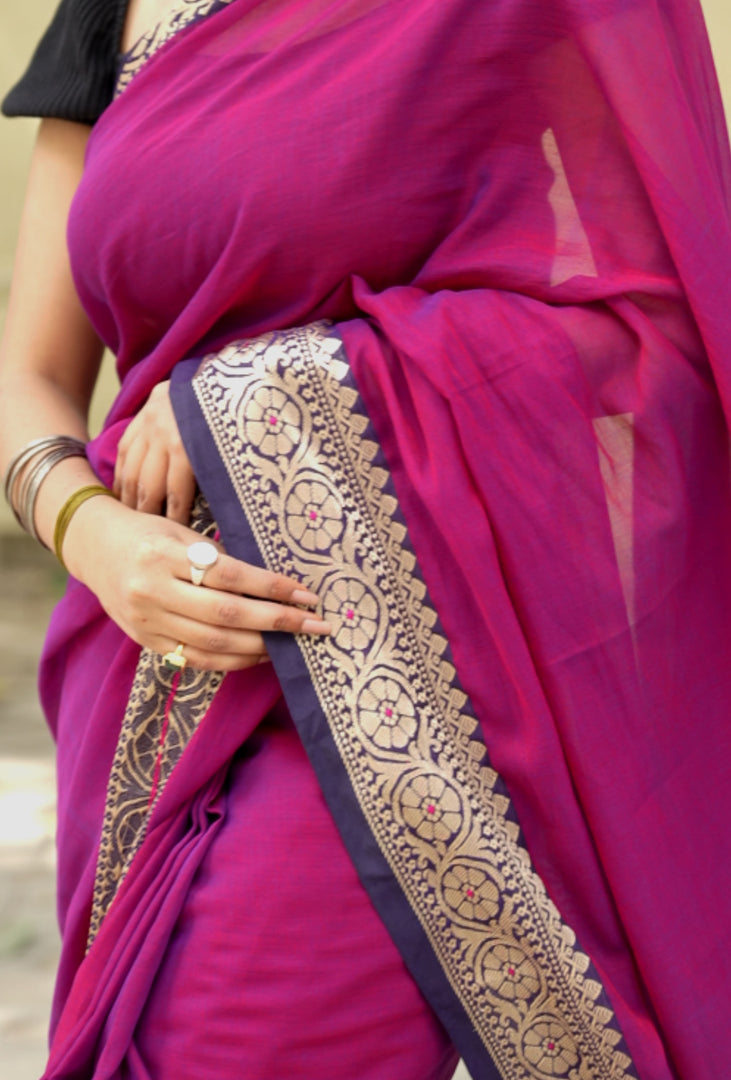 Pink Lady (Premium Narayanpet Handloom Cotton)