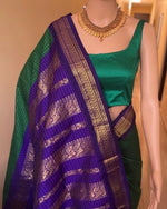 Load image into Gallery viewer, Lekha - ಲೇಖಾ (Premium Checked Handloom Gadwal Silk Cotton)